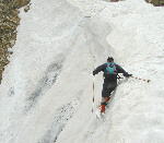 Skiing Main Baldy Chute June 2001